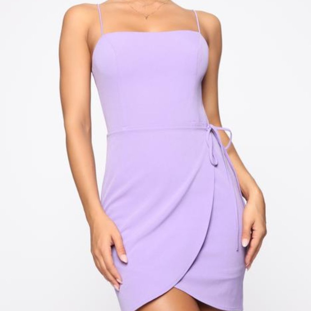 Calling It A Wrap Mini Dress